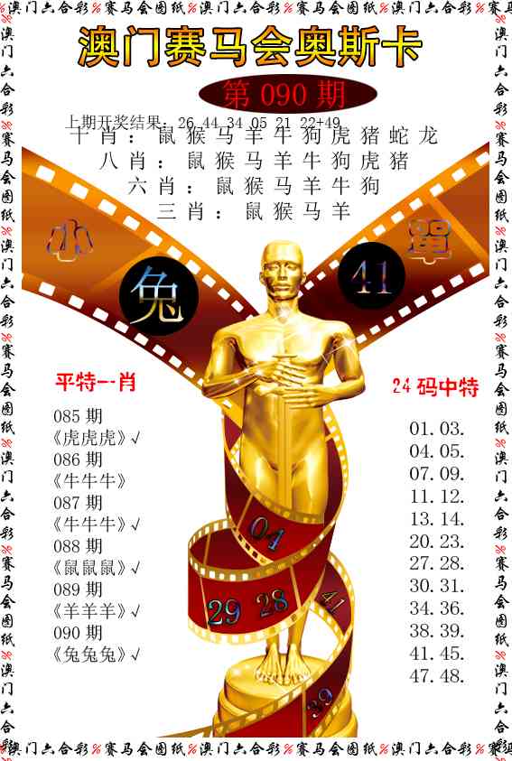 090期新奥斯卡[图]